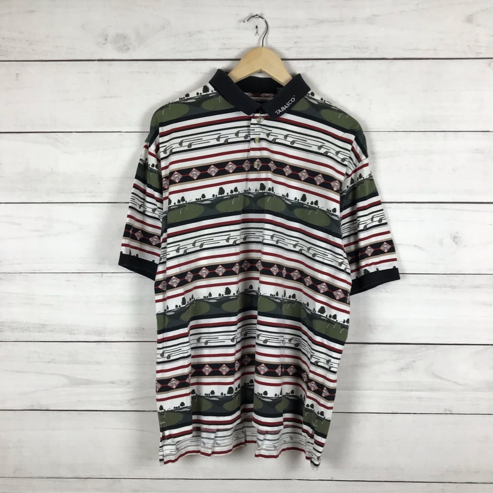 Vintage 1990s Tabasco Sauce X Golf Polo Shirt